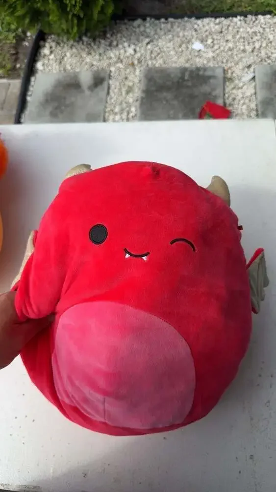 Squishmallows Zelana the Red Dragon Plush Pillow